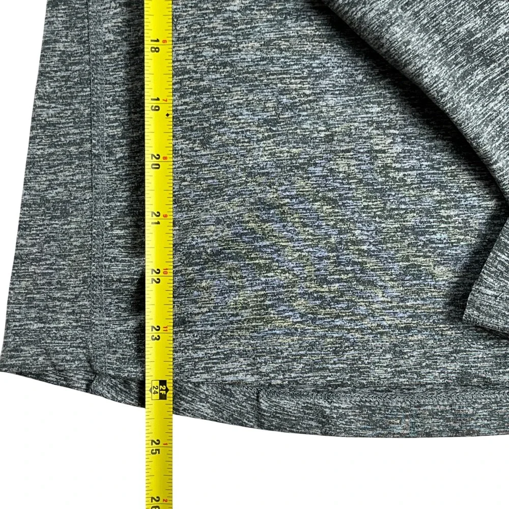 Nike Dri-Fit Gray Quarter‎ Zip Running Pullover Thumbholes Women's Small